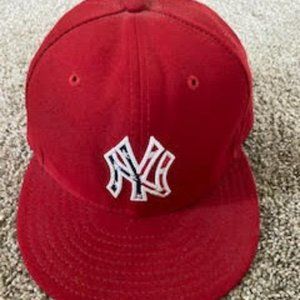 New York Yankees Red Fitted Hat